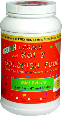 Microbe-Lift Legacy Mini Pellets Koi & Goldfish Food - 6 lbs.