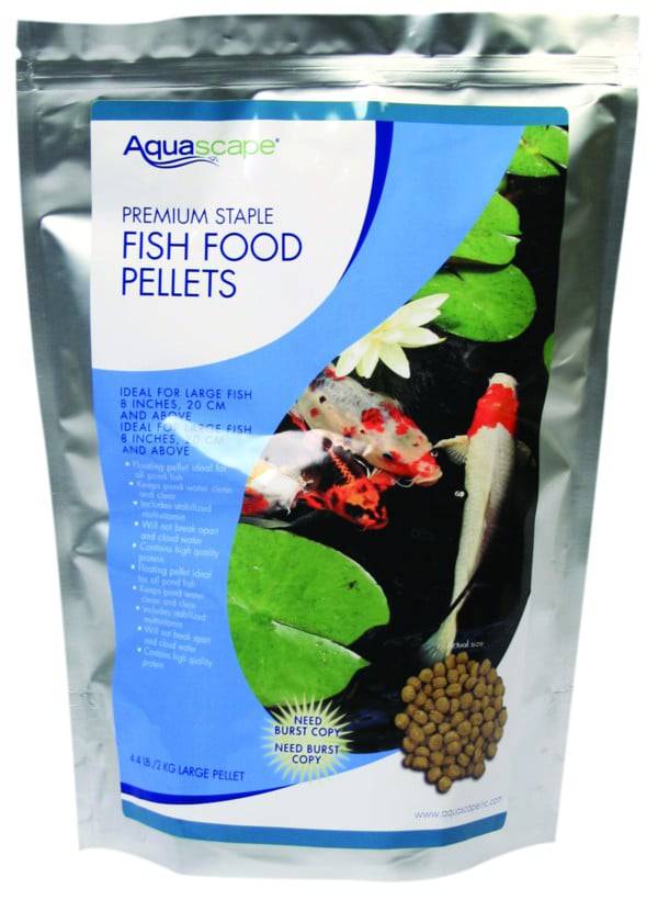 Aquascape Premium Staple Fish Food Pellets - Large Pellets - (1) 10 kg Bag