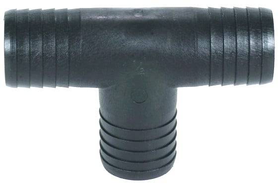 Barbed Hose Tee - 1" Hose X 1" Hose