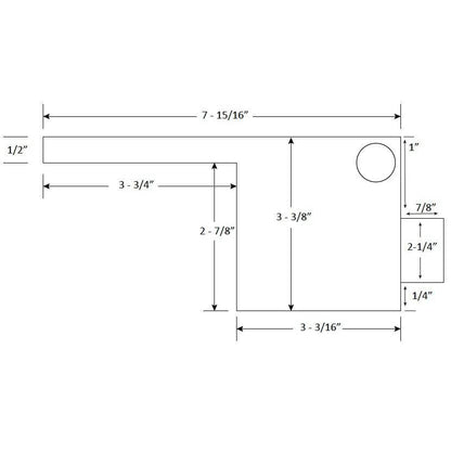 ProEco Products Acrylic Weirs - Side Illustration